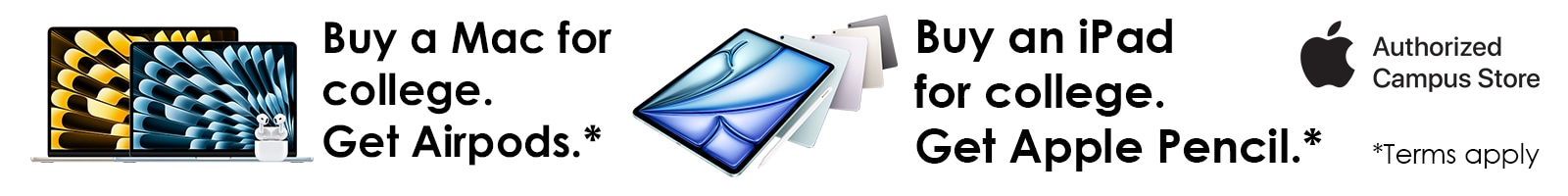 Summer apple back-to-school promotion